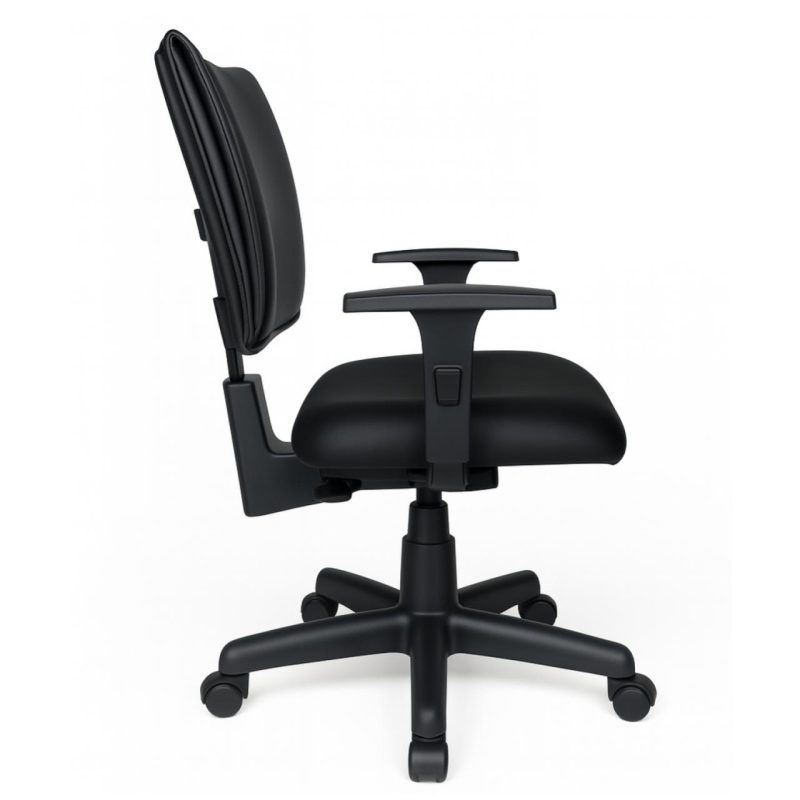 Cadeira B-ONE Back System com Braços Reguláveis – Corino Preta – 31010 VILLA Móveis para Escritório Executiva 5