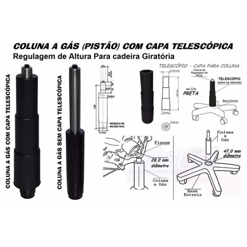 Cadeira B-ONE Giratória com Braços Reguláveis – Corino Preto – 31009 VILLA Móveis para Escritório Executiva 8