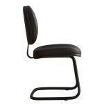 Cadeira Executiva Costurada Base em “S” PRETA – Corino Preto – 31014 VILLA Móveis para Escritório Cadeiras Fixas 12