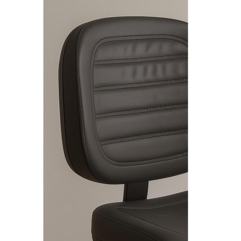 Cadeira Executiva Costurada Base em “S” PRETA – Corino Preto – 31014 VILLA Móveis para Escritório Cadeiras Fixas 6