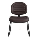 Cadeira Executiva Costurada Base Trapézio – Corino Preto – 31031 VILLA Móveis para Escritório Cadeiras Fixas 10