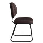 Cadeira Executiva Costurada Base Trapézio – Corino Preto – 31031 VILLA Móveis para Escritório Cadeiras Fixas 11