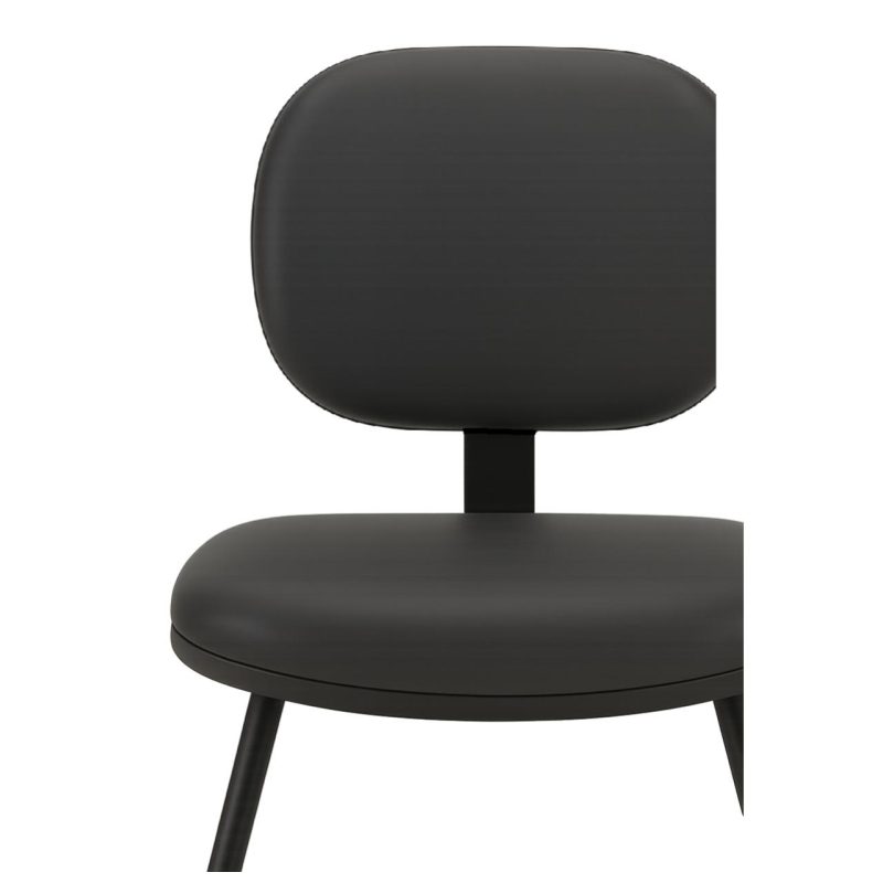 Cadeira Executiva LISA Base em “S” – Corino Preto – 31013 VILLA Móveis para Escritório Cadeiras Fixas 8