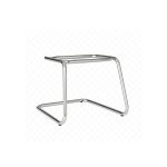 Cadeira Executiva LISA Base em “S” CROMADA – Corino Preto – 31015 VILLA Móveis para Escritório Cadeiras Fixas 14