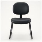 Cadeira Executiva LISA Base Trapézio – Corino Preto – 31030 VILLA Móveis para Escritório Cadeiras Fixas 11