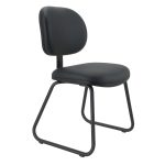 Cadeira Executiva LISA Base Trapézio – Corino Preto – 31030 VILLA Móveis para Escritório Cadeiras Fixas 10
