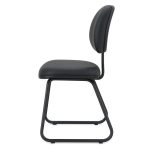 Cadeira Executiva LISA Base Trapézio – Corino Preto – 31030 VILLA Móveis para Escritório Cadeiras Fixas 13