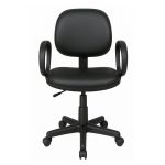 Cadeira Executiva LISA Giratória com Braço Corsa – Corino Preto – 31001 VILLA Móveis para Escritório Executiva 11