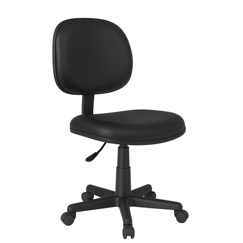 Cadeira Executiva LISA Giratória Sem Braços – Corino Preto – 31000 VILLA Móveis para Escritório Executiva 2