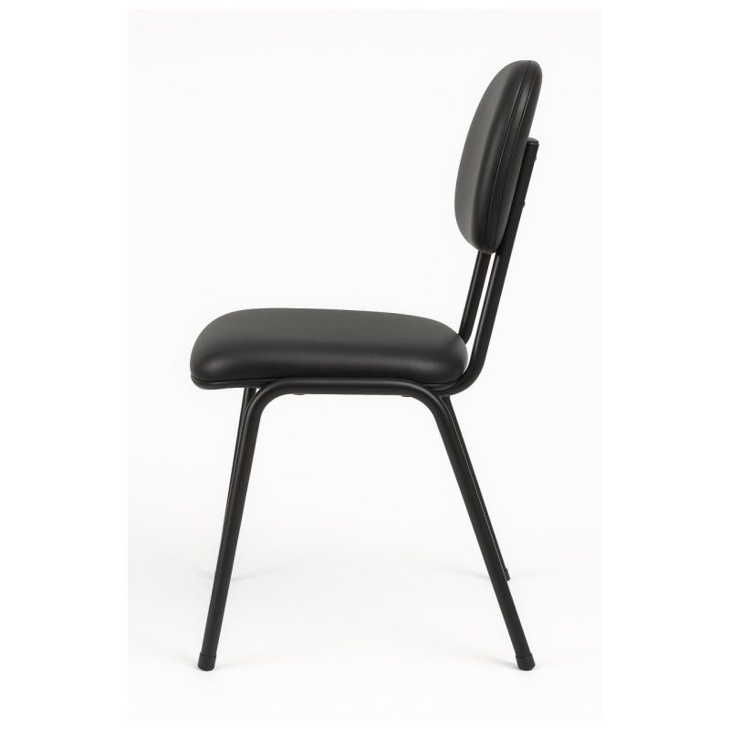 Cadeira Secretária 04 pés – Cor Preto – PMD – 31102 VILLA Móveis para Escritório Cadeiras Fixas 3