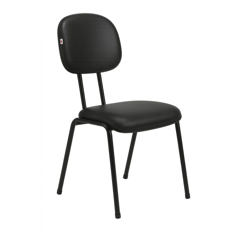 Cadeira Secretária 04 pés – Cor Preto – PMD – 31102 VILLA Móveis para Escritório Cadeiras Fixas 6