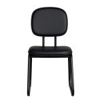 Cadeira Secretária Trapézio – Corino Preto – 31103 VILLA Móveis para Escritório Cadeiras Fixas 15