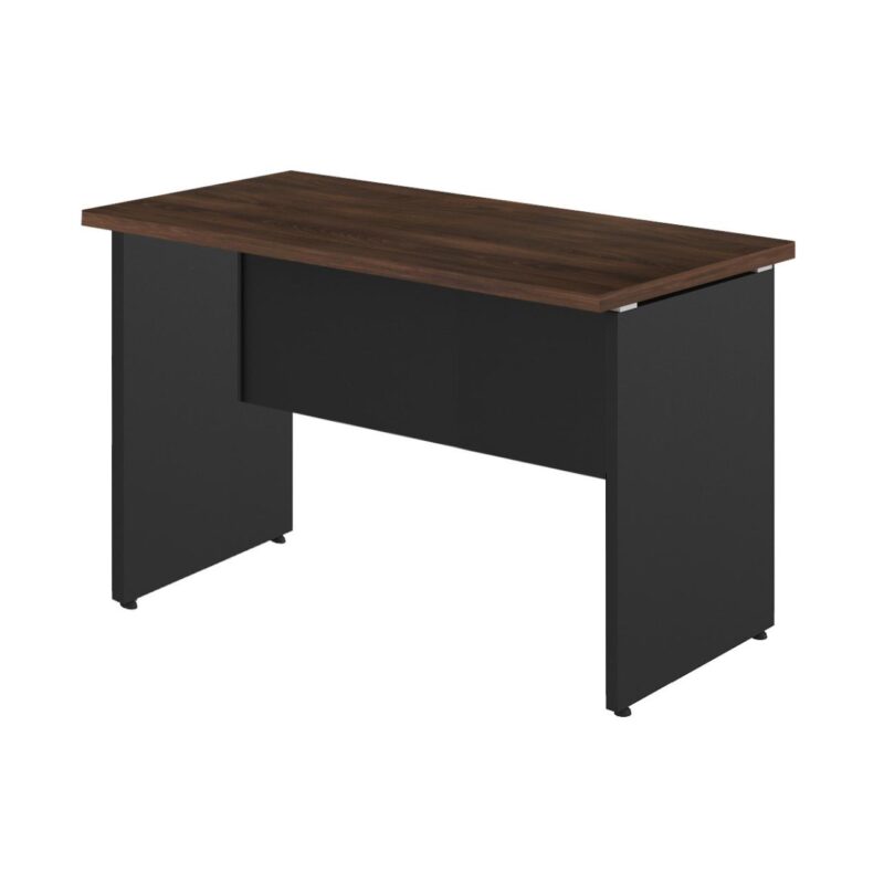 Mesa Escritório PÉ PAINEL – 1,35×0,60m – S/ Gavetas – MARSALA/PRETO – 25420 VILLA Móveis para Escritório Linha 30 mm 2