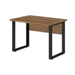 Mesa Escritório PÉ QUADRO – 1,20×0,60m – C/ Gavetas – NOGAL SEVILHA/PRETO – 24471 VILLA Móveis para Escritório Linha 40 mm 9