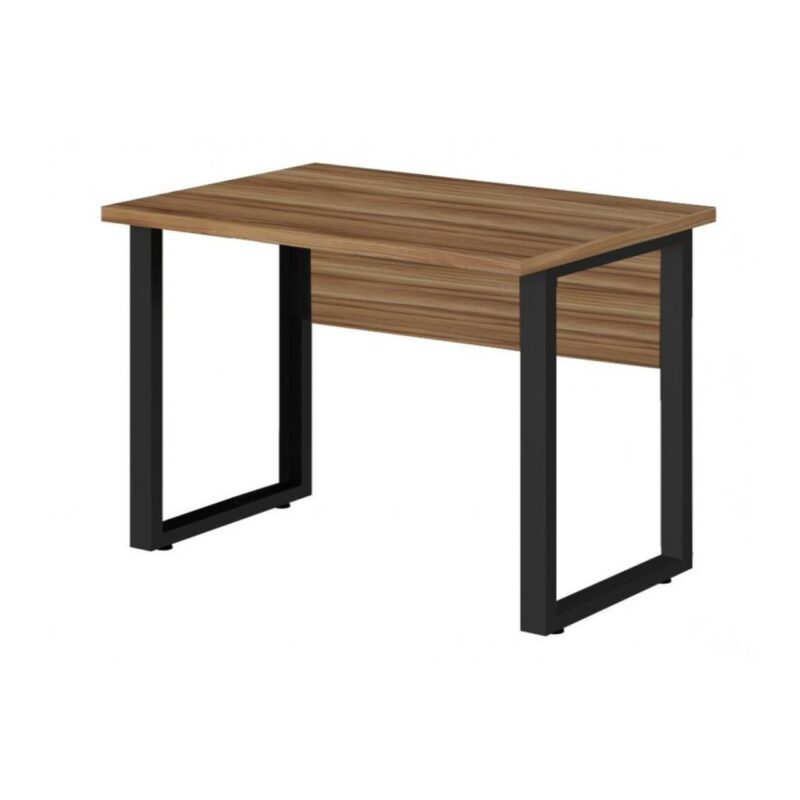 Mesa Escritório PÉ QUADRO – 1,20×0,60m – S/ Gavetas – NOGAL SEVILHA/PRETO – 24469 VILLA Móveis para Escritório Linha 40 mm 4