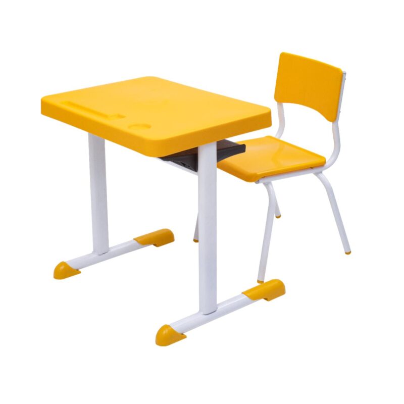 Kit Escolar Individual – (Mesa e Cadeira) – INFANTIL 03 a 06 Anos COR AMARELO – 41087 VILLA Móveis para Escritório Infantil 2