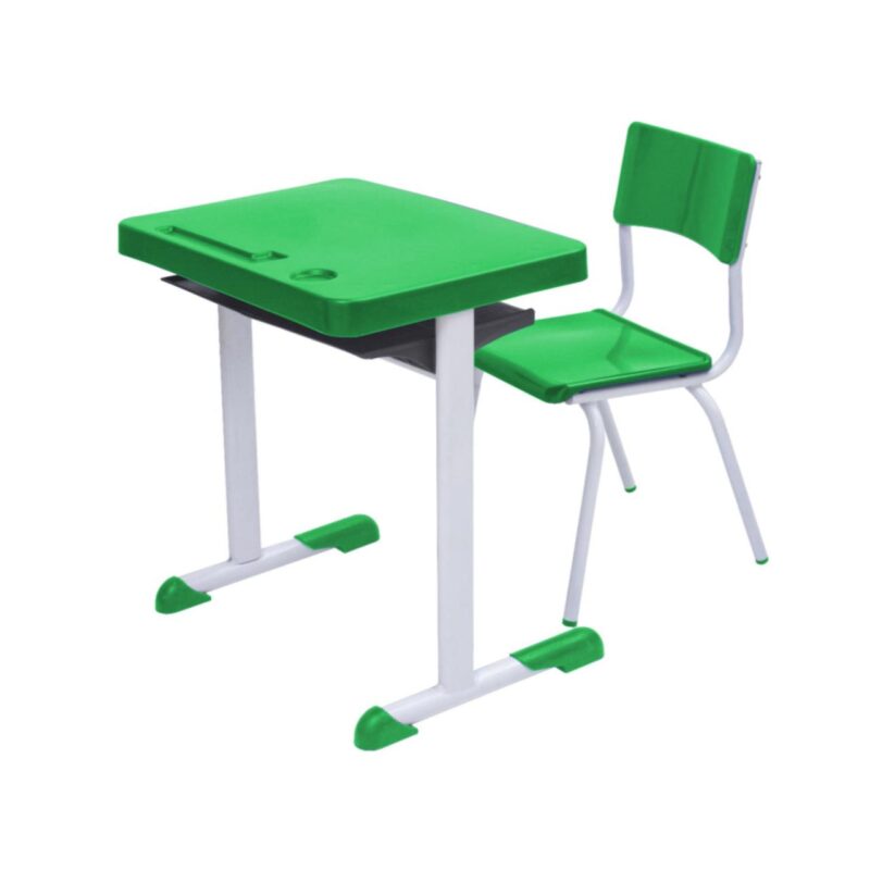 Kit Escolar Individual VERDE Mesa e Cadeira INFANTIL 03 a 06 Anos COR VERDE – 41088 VILLA Móveis para Escritório Infantil 2