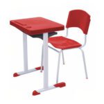 Kit Escolar Individual VERMELHO – (Mesa e Cadeira) – ADULTO – – COR VERMELHO – 40082 VILLA Móveis para Escritório Adulto 6