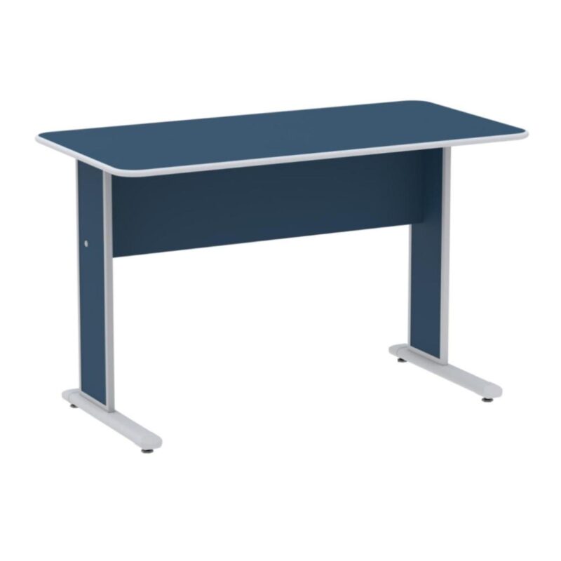 Mesa Escritório 1,50×0,60m s/ Gavetas – Cor Azul 44086 VILLA Móveis para Escritório Linha 15 mm 2