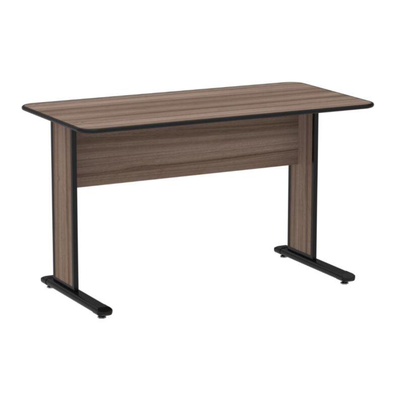 Mesa Escritório 1,20×0,60m s/ gavetas – Cor Walnut 44095 VILLA Móveis para Escritório Linha 15 mm 2