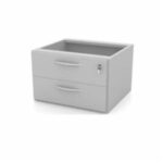 Mesa Escritório 1,20×0,60m c/ Gavetas – Cor Azul – 44085 VILLA Móveis para Escritório JOB Azul 15 mm 11