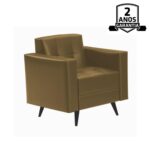 Poltrona para Escritório Roma 01 Lugar – Corino – Cor FENDI – 60050 VILLA Móveis para Escritório Sofá Escritório 8