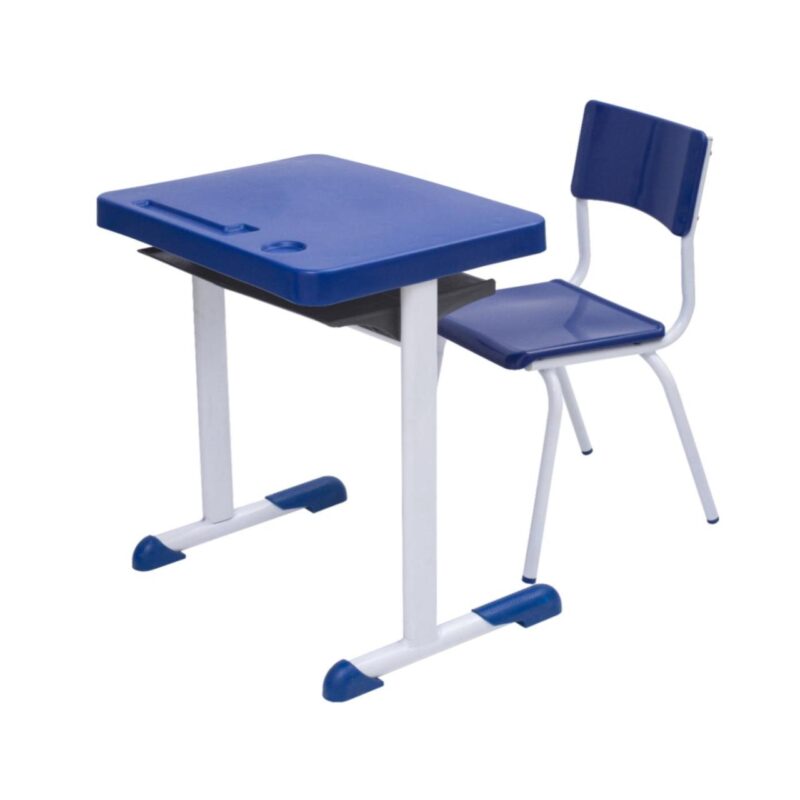 Kit Escolar Individual AZUL – (Mesa e Cadeira) – INFANTIL 03 a 06 Anos 41089 VILLA Móveis para Escritório Infantil 2