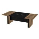 Mesa de Reunião Diretoria – 3,20X1,20m NOGAL SEVILHA/PRETO – 22014 VILLA Móveis para Escritório Mesa de Reunião 6
