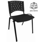 Cadeira Plástica 04 pés Plástico Preto (Polipropileno) – 31201 VILLA Móveis para Escritório Plástica 7