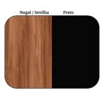 Armário Alto Fechado com 02 Portas – 1,61×0,80×0,45m NOGAL SEVILHA/PRETO – 21414 VILLA Móveis para Escritório Linha 40 mm 11