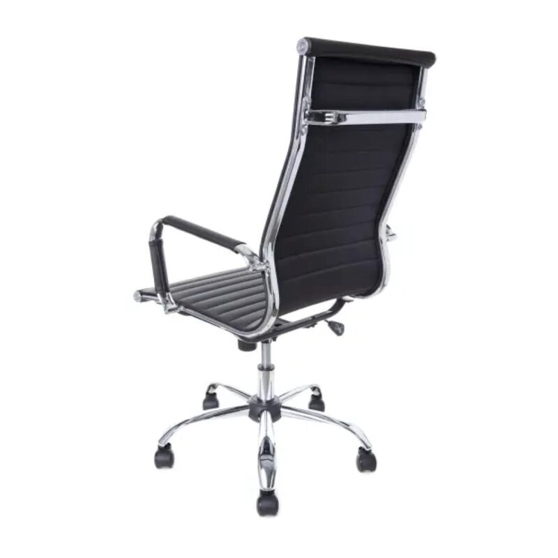 Cadeira Presidente Charles Eames Esteirinha – COR PRETA – 32997 VILLA Móveis para Escritório Presidente 5