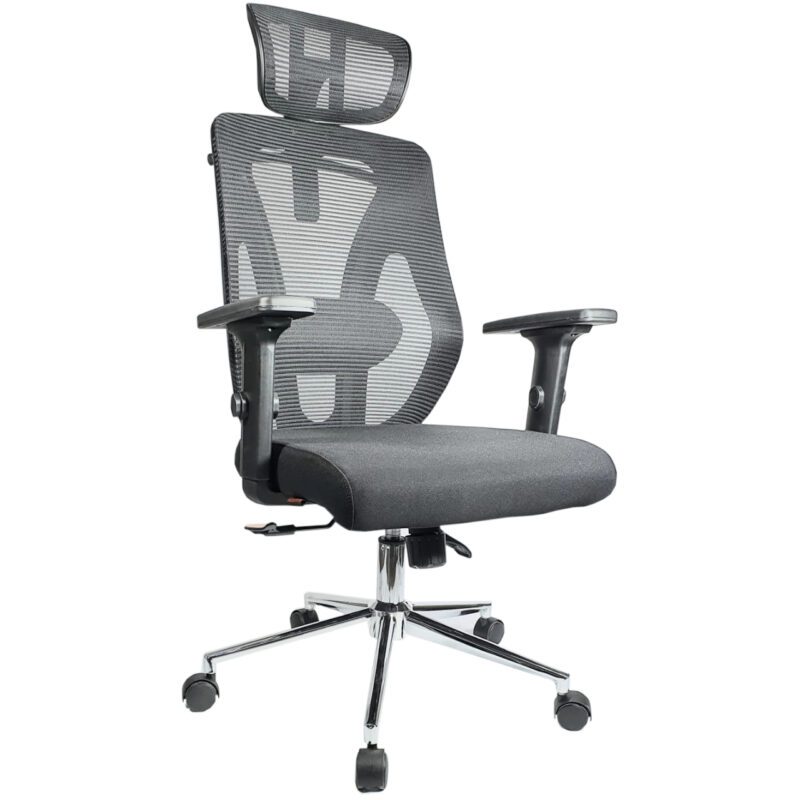Cadeira Presidente Tela MK-4010 COR PRETO – 30029 VILLA Móveis para Escritório Cadeira de Tela 2