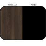 Armário Alto Fechado com 02 Portas – 1,60×0,80×0,45m MARSALA / PRETO – 51009 VILLA Móveis para Escritório Linha 30 mm 11