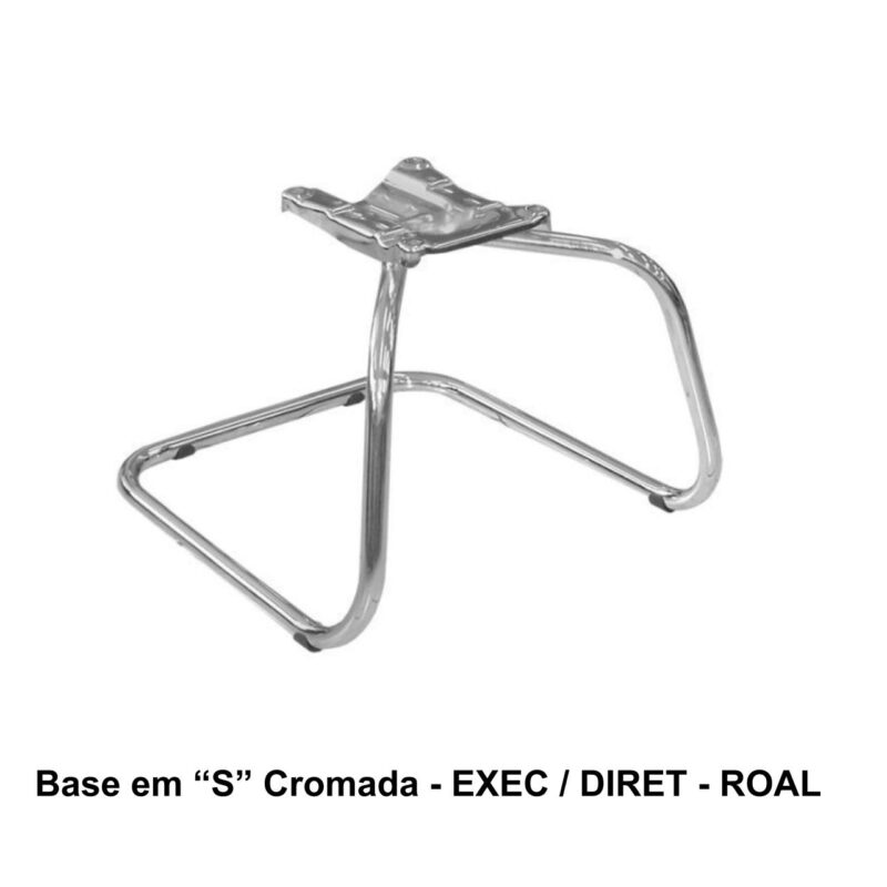 Base em “S” CROMADA – ROAL – 42108 VILLA Móveis para Escritório Bases Fixas 2