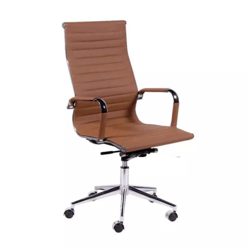 Cadeira Charles Eames Esteirinha – CARAMELO – 32885 VILLA Móveis para Escritório Presidente 2