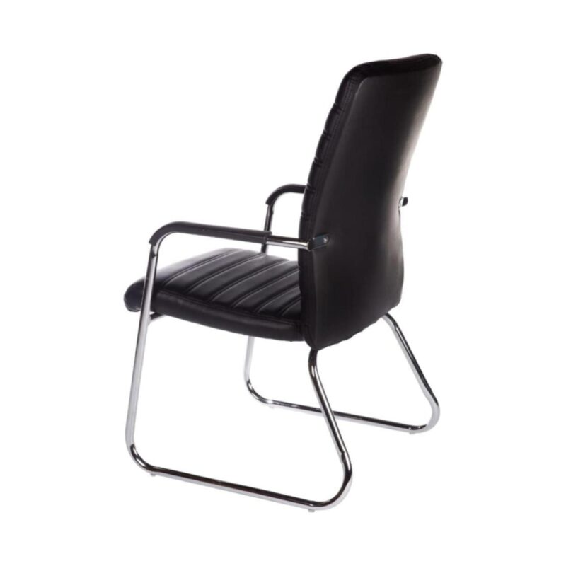 Poltrona para Escritório Interlocutor ATREUS Estofada – Cor Preto – PMD – 32882 VILLA Móveis para Escritório Cadeiras Fixas 4