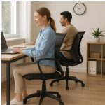Cadeira de Escritório Diretor Tela MAYA c/ braço – Cor Preto – 34029 VILLA Móveis para Escritório Cadeira de Tela 16