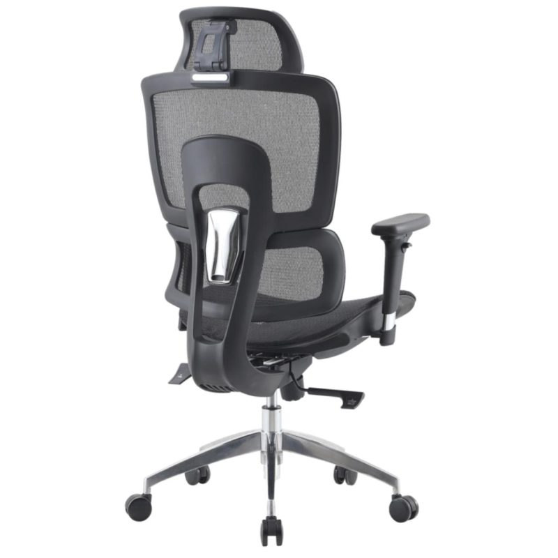 Cadeira de Escritório Presidente Tela ÉVORA – Cor Preto – 30065 VILLA Móveis para Escritório Cadeira de Tela 6