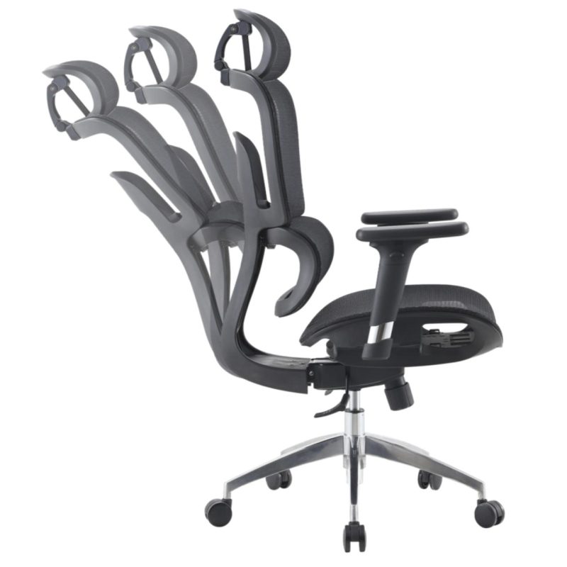 Cadeira de Escritório Presidente Tela ÉVORA – Cor Preto – 30065 VILLA Móveis para Escritório Cadeira de Tela 8