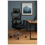 Cadeira de Escritório Presidente Tela TITAN – Cor Preto – 30067 VILLA Móveis para Escritório Cadeira de Tela 17