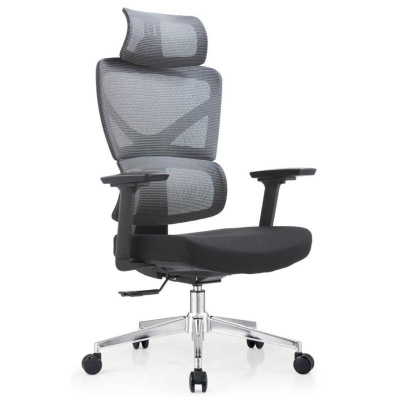 Cadeira de Escritório Presidente Tela TITAN – Cor Preto – 30067 VILLA Móveis para Escritório Cadeira de Tela 2