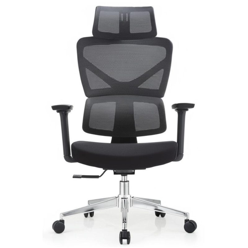 Cadeira de Escritório Presidente Tela TITAN – Cor Preto – 30067 VILLA Móveis para Escritório Cadeira de Tela 6