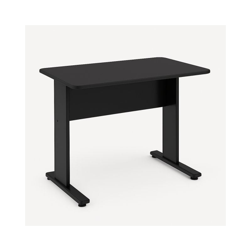 Mesa Escritório 0,80×0,60m – JOB – PRETO/PRETO – 43088 VILLA Móveis para Escritório JOB Preto 15 mm 2
