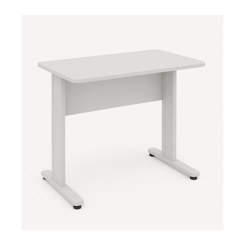 Mesa Escritório 0,80×0,60m – JOB – CINZA/CINZA – 43087 VILLA Móveis para Escritório JOB Cinza 15 mm 2