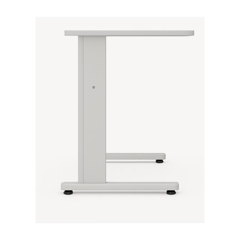 Mesa Escritório 0,80×0,60m – JOB – CINZA/CINZA – 43087 VILLA Móveis para Escritório JOB Cinza 15 mm 4