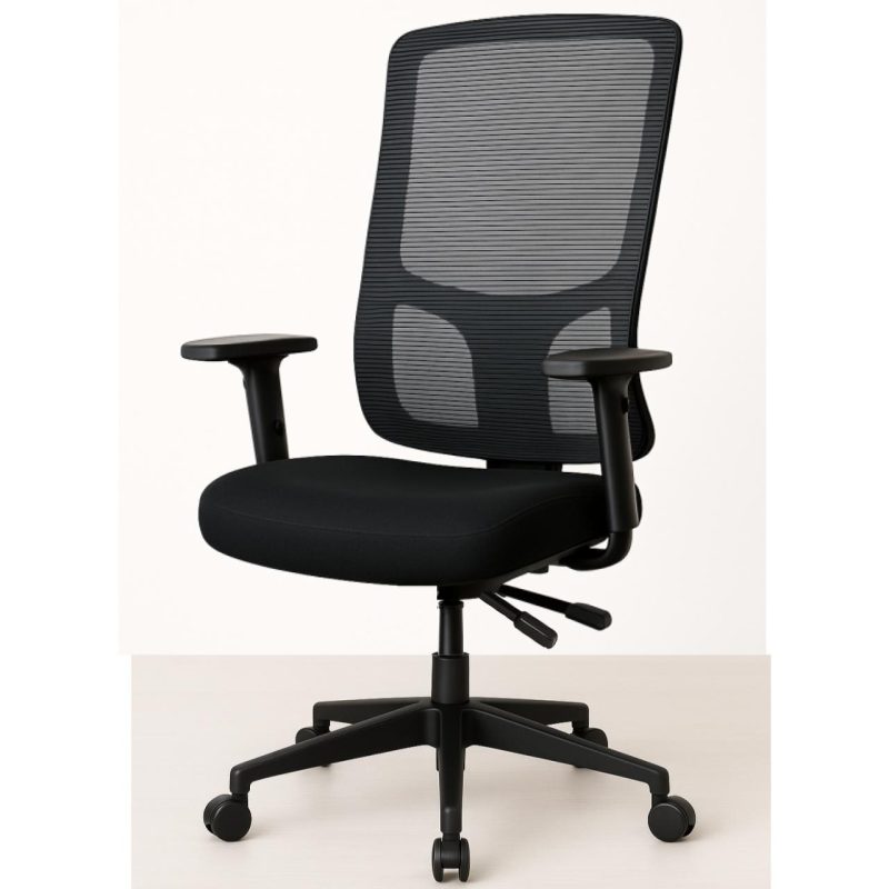 Cadeira de Escritório Tela PRYUS Back System – Cor Preto – 20099 VILLA Móveis para Escritório Cadeira de Tela 4