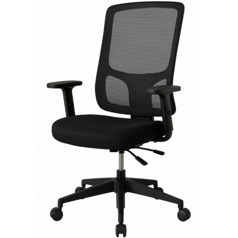 Cadeira de Escritório Tela PRYUS Back System – Cor Preto – 20099 VILLA Móveis para Escritório Cadeira de Tela 2