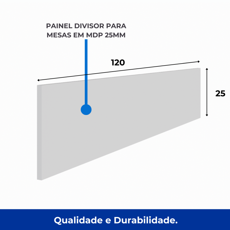 Estação de Trabalho Dupla 1,20×1,35m c/ 02 Gavetas c/ ponto de tomada PÉ QUADRO – Cor Nogal Sevilha/Branco – 34423 VILLA Móveis para Escritório Linha 40 mm Nogal – Branco 5