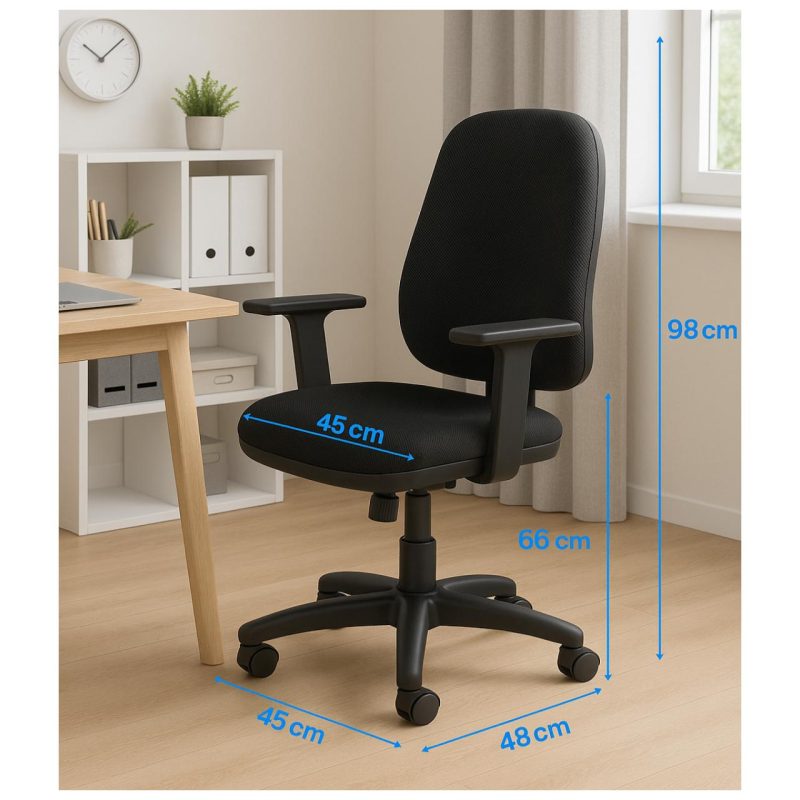 Cadeira de Escritório Ergonômica AXYS – Cor Preta – 20091 VILLA Móveis para Escritório Diretor 9