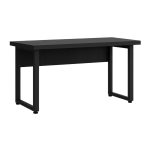 Mesa Escritório PÉ QUADRO – 1,20×0,60m – S/ Gavetas – PRETO / PRETO – 26001 VILLA Móveis para Escritório Linha 40mm Preto / Preto 10